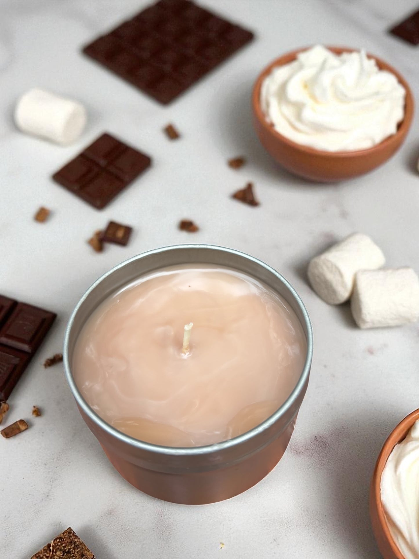 Hot Chocolate Apricot Coconut Wax Candle