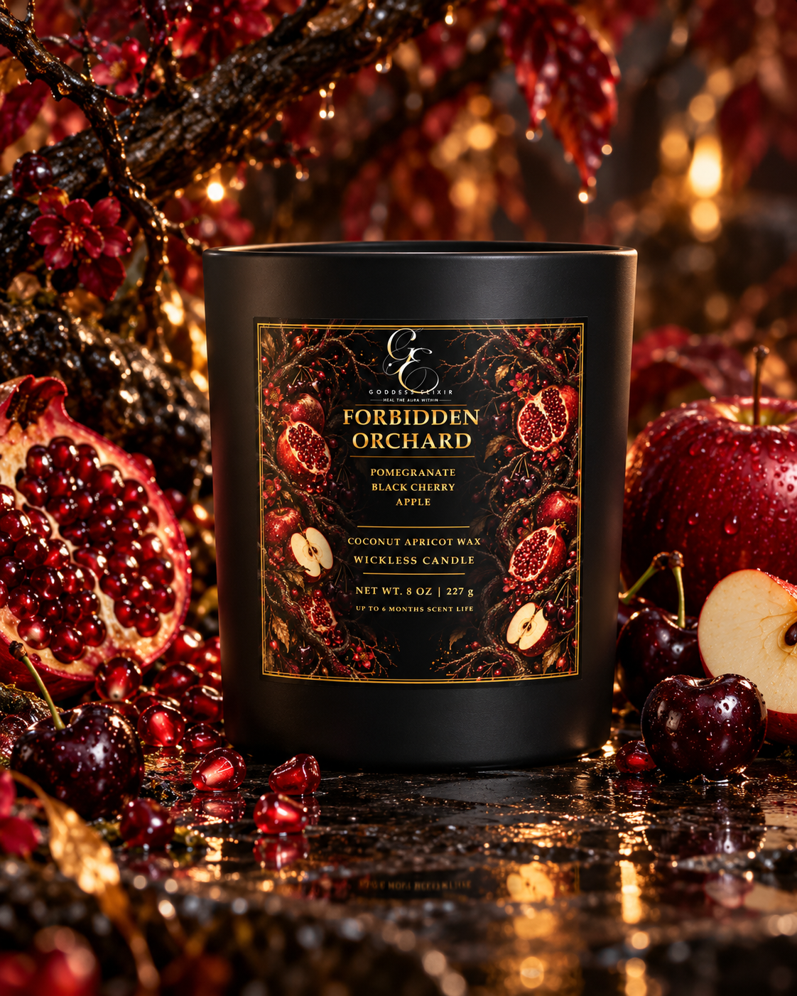 Forbidden Orchard Wickless Candle