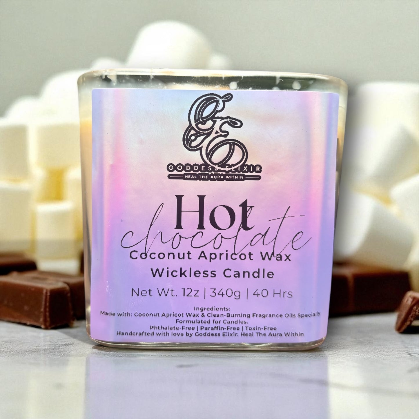 Hot Chocolate Apricot Coconut Wax Candle