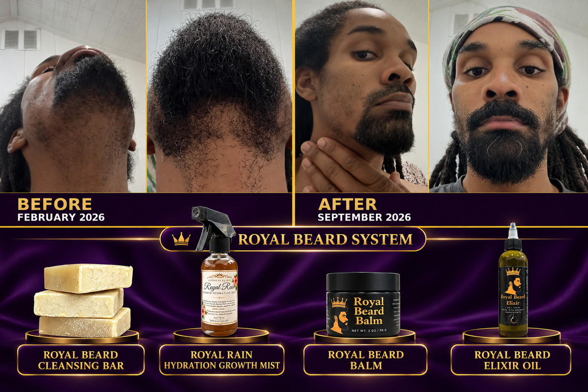 Royal Beard System before and after